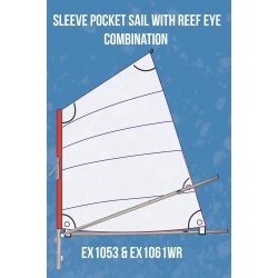 SLEEVE POCKET OPTIMIST SAIL WITH REEF EYE