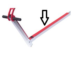 Red rubber for trolleys