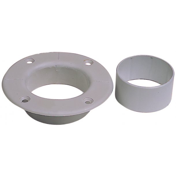 Optiparts mast collar with sleeve, grey / Gr mastekrave + ring