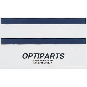 Measurement band sticker / Mastbnd bl