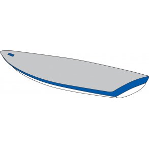 Laser topcover, Optiparts, economy (light grey, blue skirt)