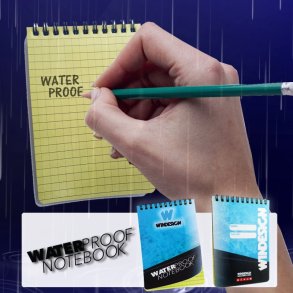WATERPROOF NOTEBOOK 10 x 15 CM