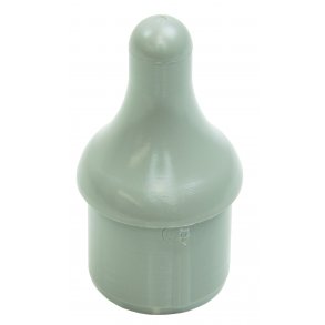 Set of sprit ends 27 mm, grey