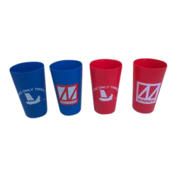 Winner Cups - plastic (Blue, red, yellow, orange, transp.)