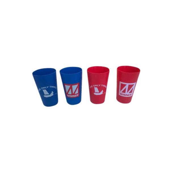 Winner Cups - plastic (Blue, red, yellow, orange, transp.)