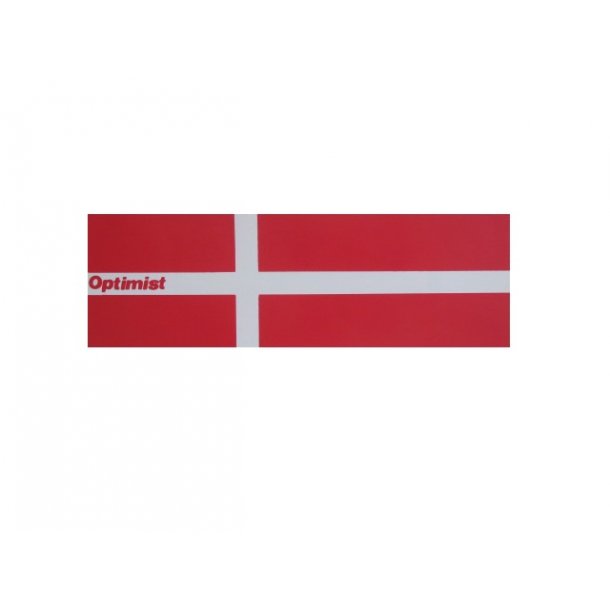 Danish flag for opti, sticker/ Flag (klistermrke) til bd